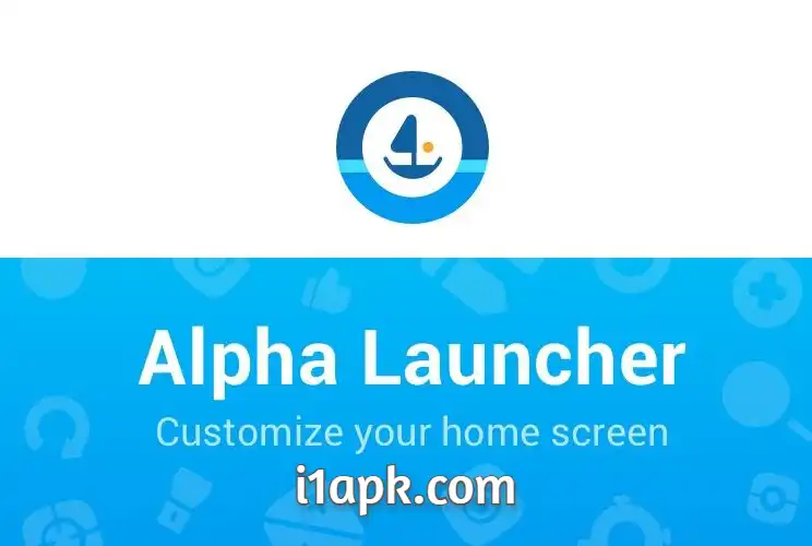 AlphaLauncher Customize screen