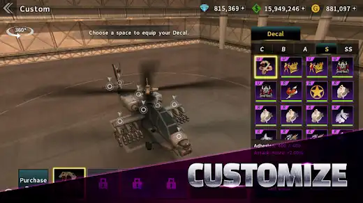 Customize helicopters