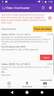 Download m3u8/mp4/mpd/mov format videos