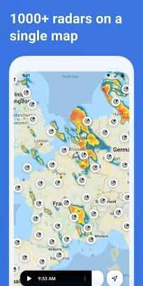 1000+ Radar to track weather